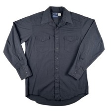 Vintage Wrangler Shirt Mens Large Long Sleeve Western Snap X-Long Tails USA 90s