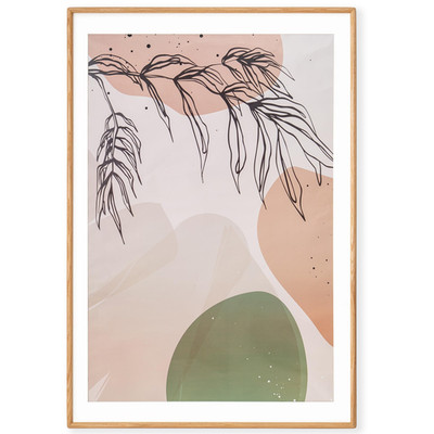 Axeman 27X40 Oak Frame - Rounded Corner 27 X 40 Poster Frame Matted To 24X36 -