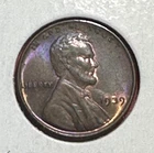 1939 US Choice Uncirculated LINCOLN Cent! Beautiful Lavendar Toning! Old US Coin