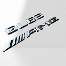 Mercedes-Benz GL63 AMG Emblem Schriftzug Logo Badge Aufkleber Silber Mercedes-Benz GL63 AMG Emblem Schriftzug Logo Badge Aufkleber Silber