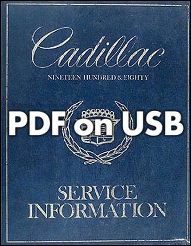 1980 Cadillac Shop Manuell Und KöRper Reparatur Usb Deville Eldorado Fleetwood-image
