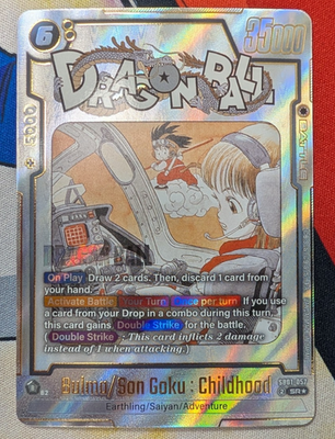 Bulma/Son Goku : Childhood SB01-057 Gold Alternate Art Dragon Ball