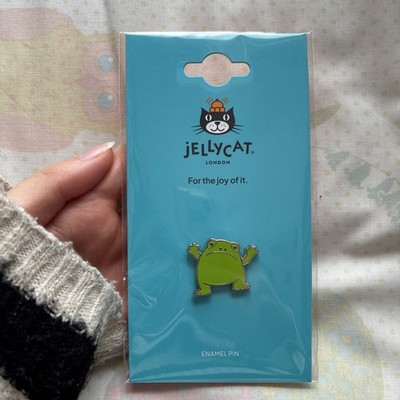 NEXT DAY SHIPPING New Sealed Jellycat Ricky rain frog green enamel Pin Badge