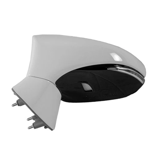 Ultra White, Code 083 Flat Driver Side Door Mirror 128-64283A OE