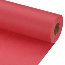 Wrapping Paper, 15" x 800"(66') 70 GSM Craft Paper Packing Paper Red