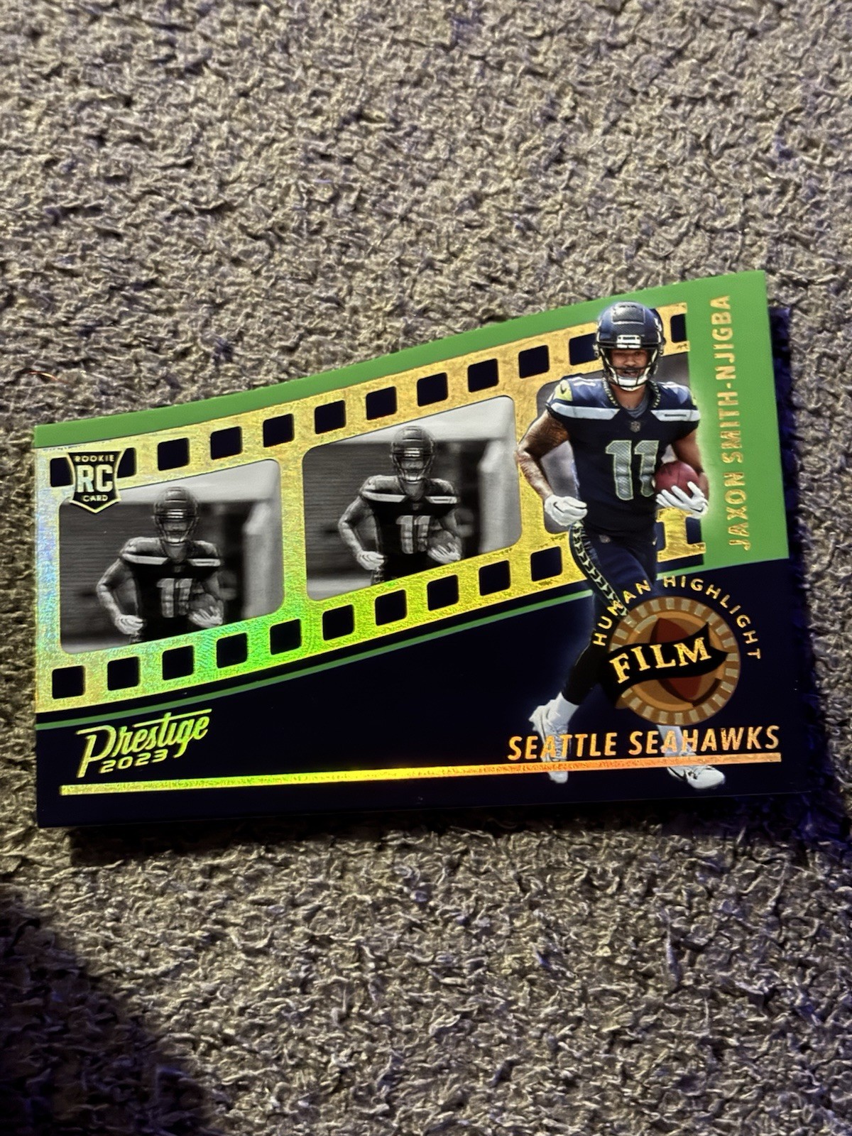 Jaxon Smith-Njigba Rookie Human Highlight Film Die-Cut - 2023 Panini Prestige