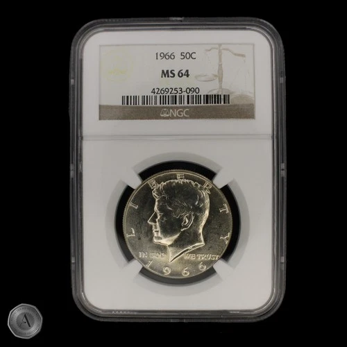 1966 Kennedy Half Dollar NGC MS64 -E326
