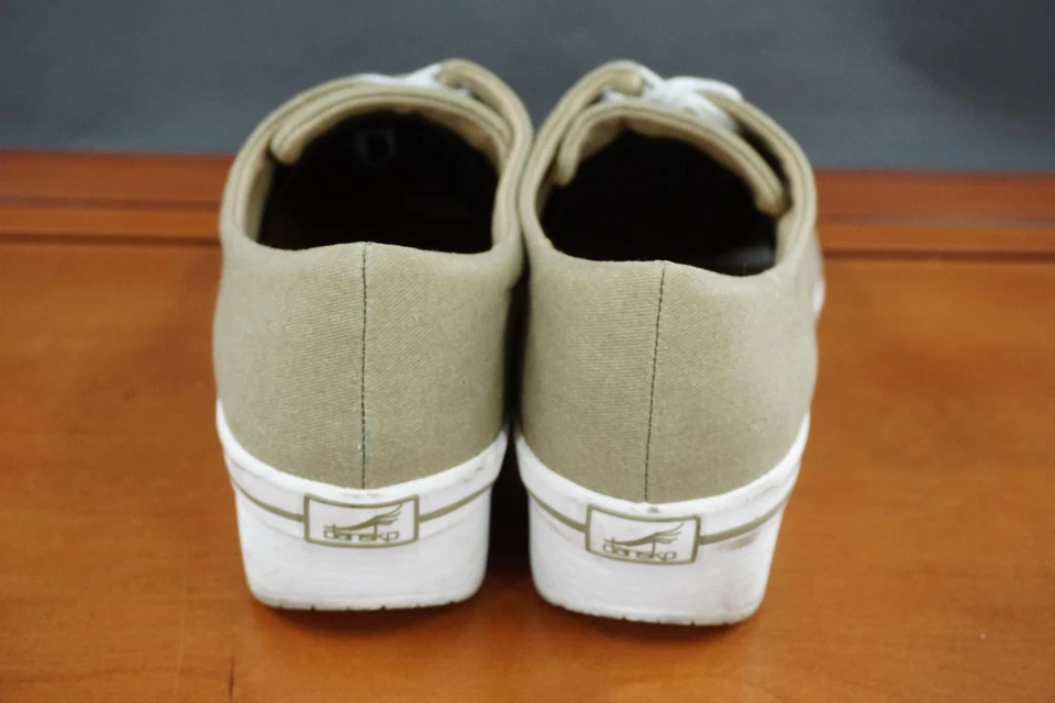 Zapatos de lona Dansko Veda para mujer talla EU 41 veganos con cordones puntera caqui Foto 4 de 4