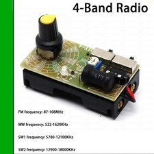 4-Band Digital FM MW SW Radio AM FM Medium Wave Receiver Headphone Radio Module