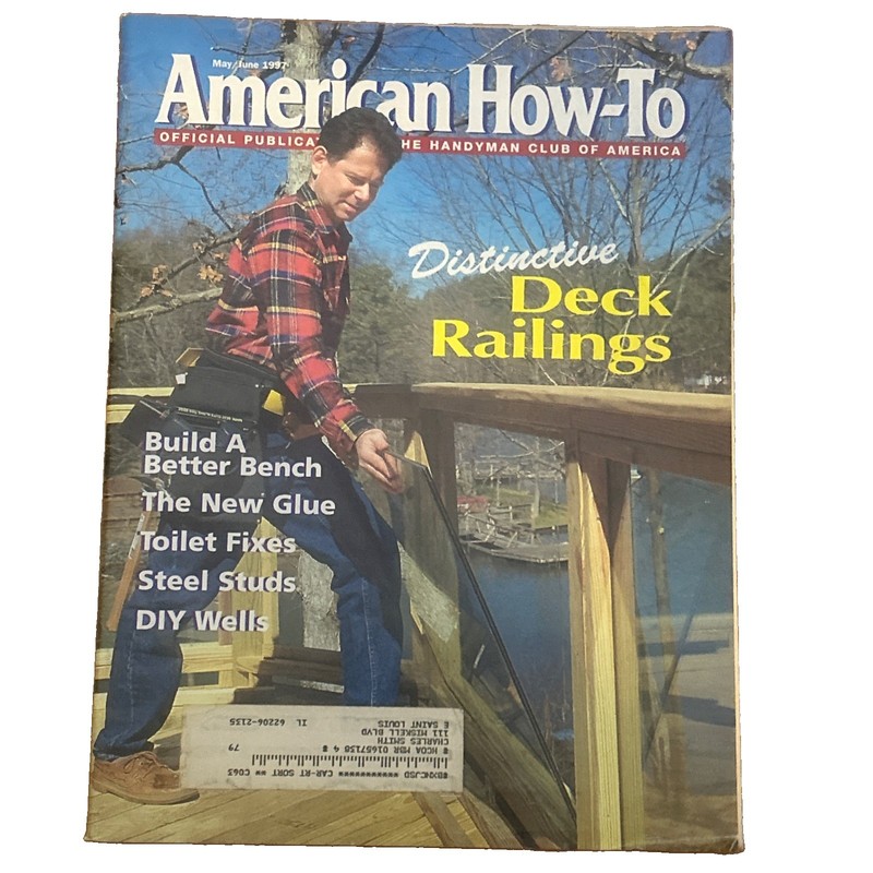 American How To Magazine Handyman Club of America May Jun 1997 Deck Railings Fix