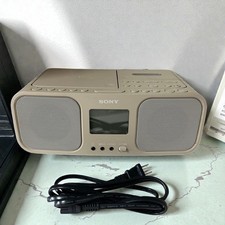 Sony CFD-S401 CD Radio Cassette Karaoke Recorder TI Beige From Japan Used