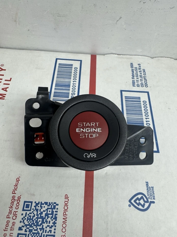 Interruptor de encendido Dodge Durango 2021-2022 rojo pulsador Mopar OEM 68479443AA Foto 2 de 4