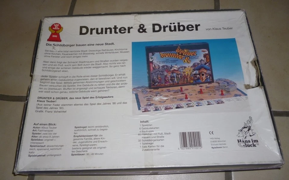 Drunter und Drüber - Spiel Des Jahres 1991  Klaus Teuber #2 - Bild 2 von 3