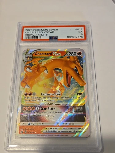 CHARIZARD VSTAR 019/159 PSA 5 Crown Zenith Pokémon TCG Holo Ultra Rare
