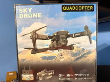 Sky Drone Quadcopter with Camera, Electric, Black, 426ft Control Range