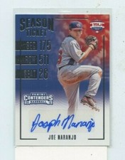 JOE NARANJO 2016 Panini Contenders Season Tickets Auto Autograph 15U-JN