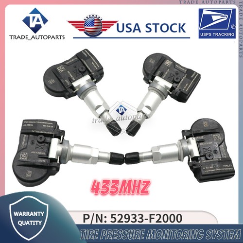 4Pcs New TPMS Sensor Tire Pressure Senors For Hyundai Elantra Kona