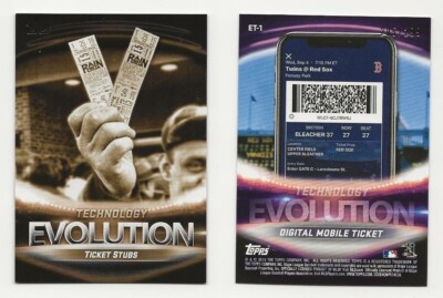 2019 Topps Series 2 Evolution ET-1 Black /299 TICKET STUBS/DIGITAL MOBILE TICKET