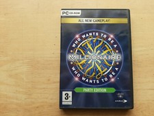 WHO WANTS TO BE A MILLIONAIRE? - PARTY EDITION PC CD-ROM GAME WINDOWS XP 95 98 