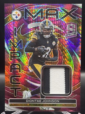 DIONTAE JOHNSON 2023 Panini Spectra MAX IMPACT PATCH NEON PINK PRIZM /15   