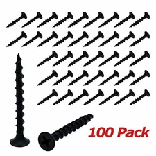 Black Philips Bugle-Head Coarse Thread Sharp Point Drywall Screw 1-1/2" (100/pk)