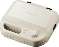 Vitantonio VWH-50-I  Ivory  Waffle & Hot Sandwich Baker 2 Types of Plates AC100V