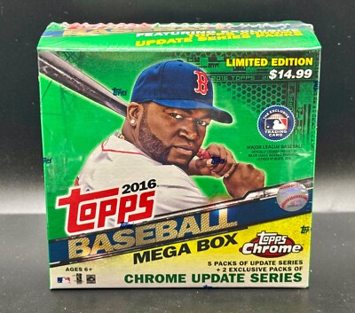2016 Topps Chrome Update Mega Box - New, Factory Sealed - Free Shipping