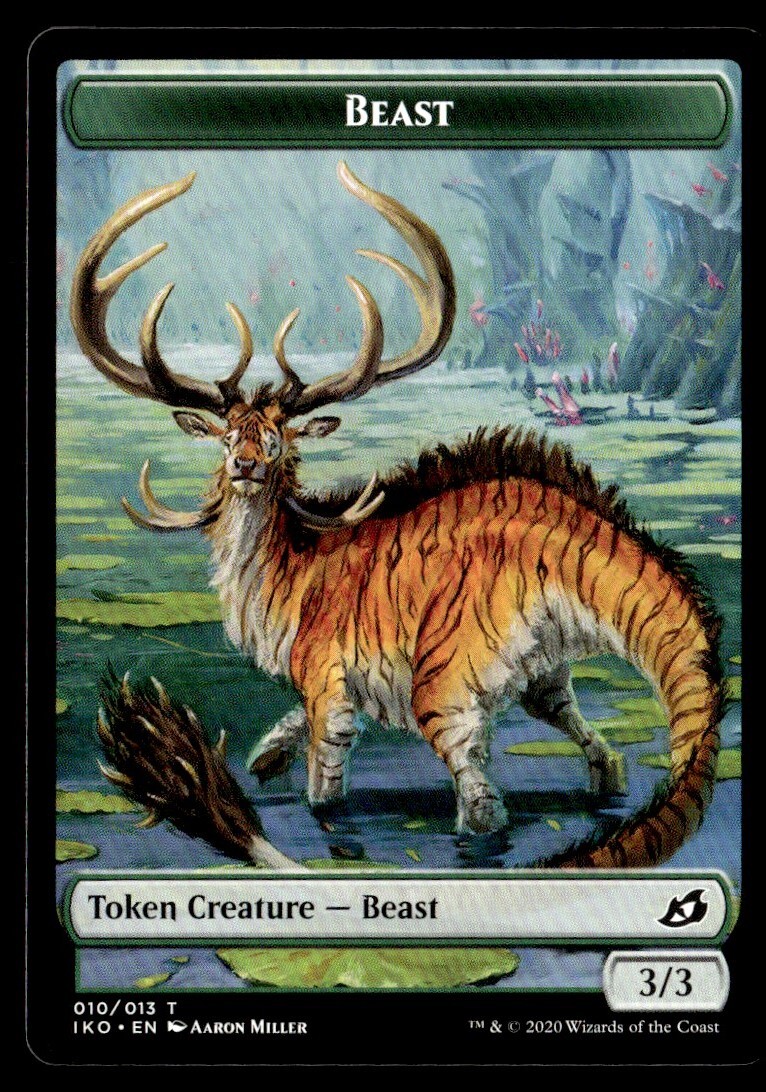 2020 Ikoria Lair of Behemoths Beast Token Common #10 MTG Card