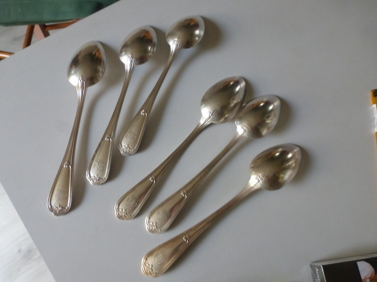 3 CUILLÈRES À Soupe Anciennes Christofle Couverts Métal Argenté EUR 26,00 - FR