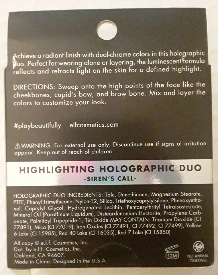 ELF Highlighting Holographic Duo #81264 SIREN'S CALL - Image 2 of 2