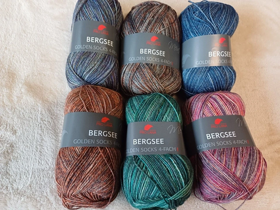 PROLANA Golden Socks 4 fach von Pro Lana Bergsee 6 Farben