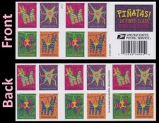 US 5812-5815 5815b Piñatas Pinatas F booklet 20 MNH 2023