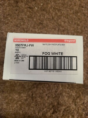 Legrand Wiremold 5507FRJ-G – Piastra Frontale Doppia RJ A Filo – Montaggio Flush – Nuova