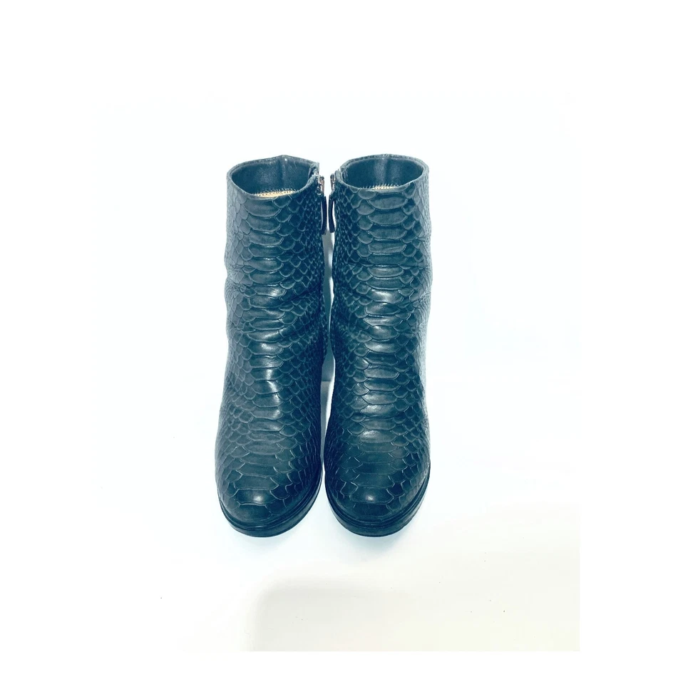 Botín Loriblu 7 Gris Repujado Animalier Plataforma Tacón EU 37 $545 Foto 2 de 4