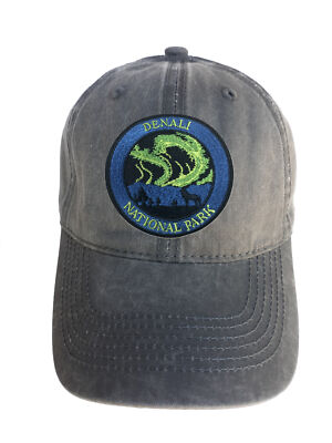 Denali National Park Adjustable Curved Bill Strap Back Dad Hat Baseball Cap
