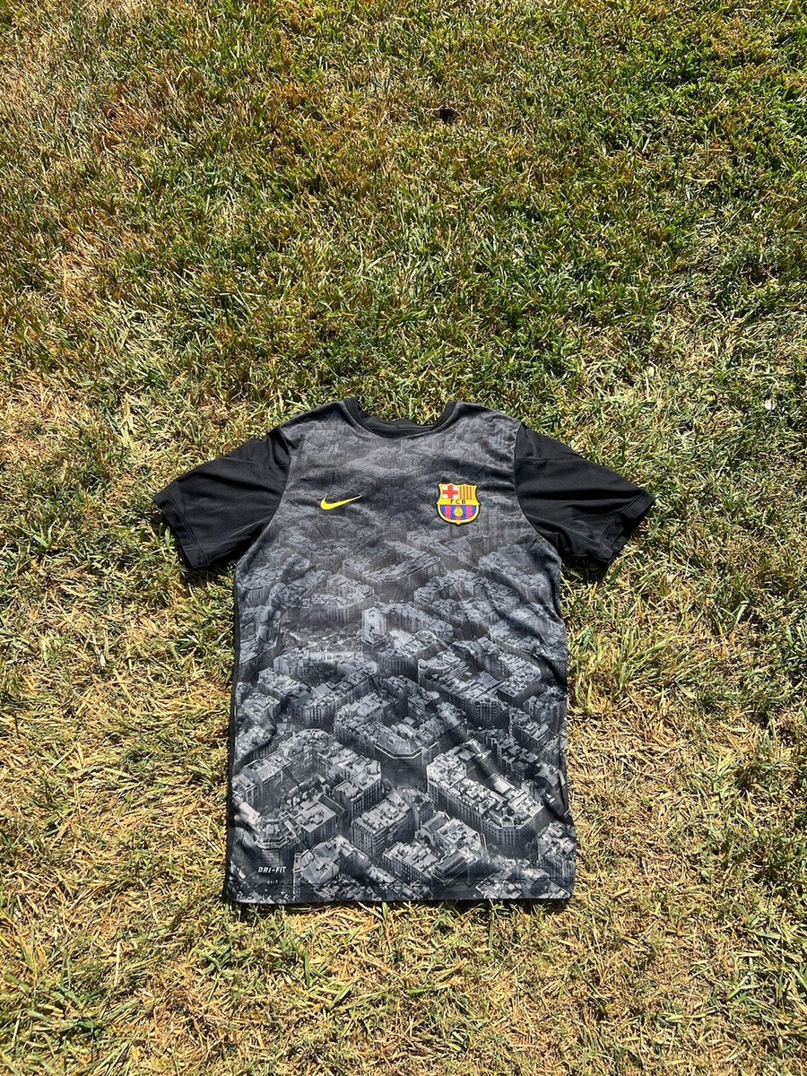 Nike FC Barcelona Training Jersey L 2013-14 Black Cityscape