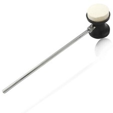 Dual Sided Bass Drum Beater Kick Pedal Mallet with Stainless Steel Metal Shaft