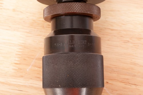 Albrecht 3-16 1/8-5/8" Keyless Drill Chuck w/ Lyndex CAT50 Arbor - Picture 3 of 5