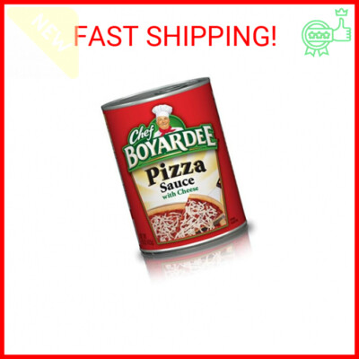 Chef Boyardee Pizza Sauce with Cheese, Pizza and Sauces, 15 OZ Can (12 Cans)