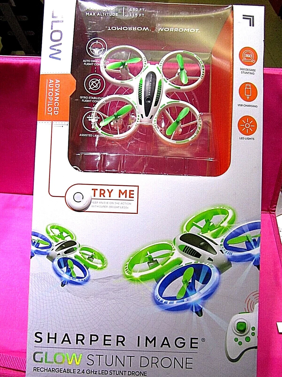 Glow stunt drone sharper image deals