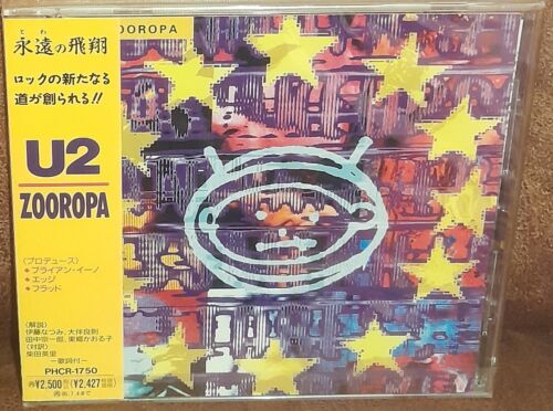 U2 ZOOROPA JAPAN 1st PRESS CD SEALED Bono Sting cure Brian Eno achtung baby