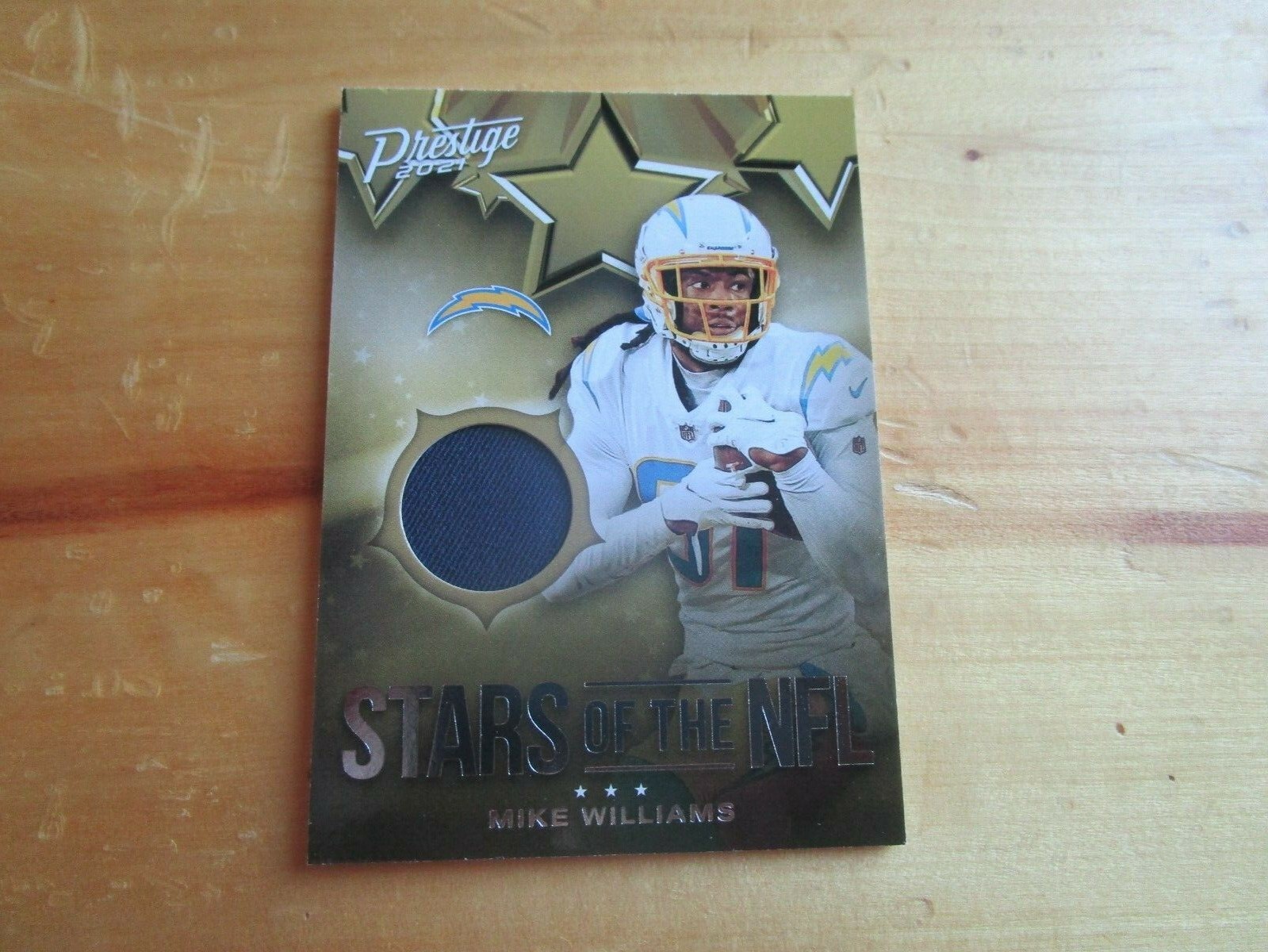 2021 Prestige Mike Williams Stars of the NFL Jersey Card Chargers | eBay