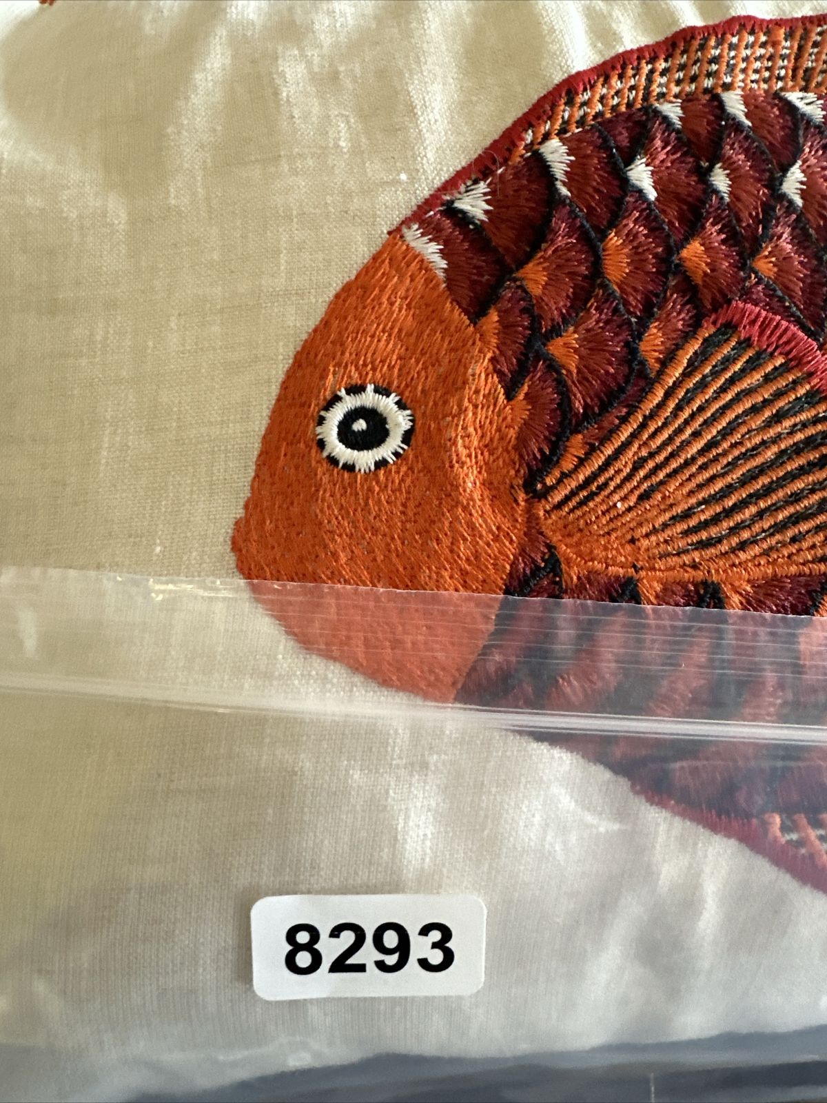 Yves Delorme Paris IOSIS FISH Woven Tapestry Duck Feather Insert Pillow POSEIDON eBay