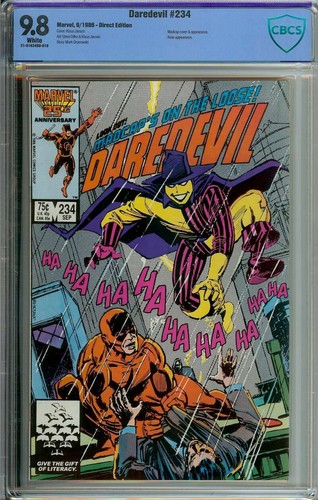DAREDEVIL #234 CBCS 9.8 WHITE PAGES // MADCAP COVER + APP 1986