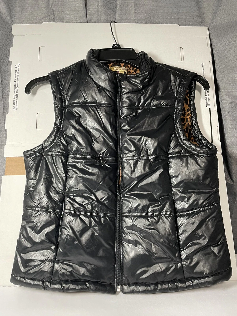 Princess Vera Wang Vest Black Size Large 100% Nylon Puffer