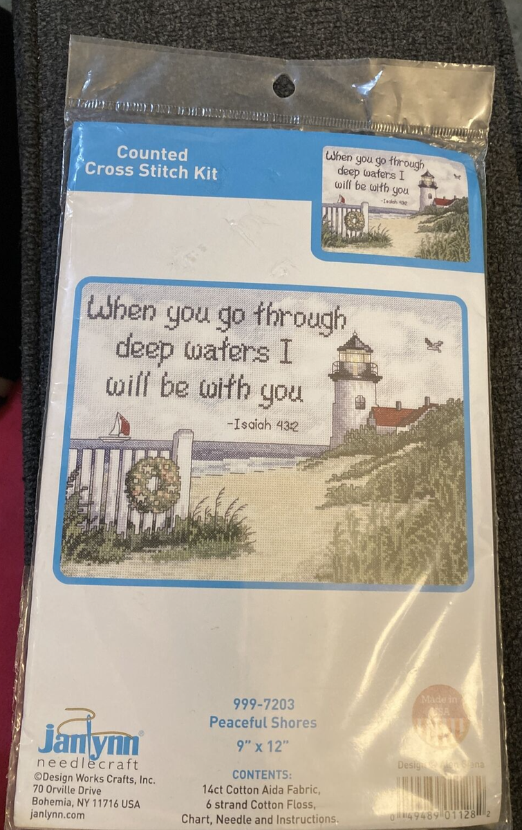 Janlynn Peaceful Shores cross stitch kit #999-7203 | eBay