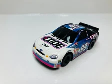 TYCO  FORD " EXIDE " Stocker  in White / Blue  & Magnum 440 chassis ~ NEW ~ RARE