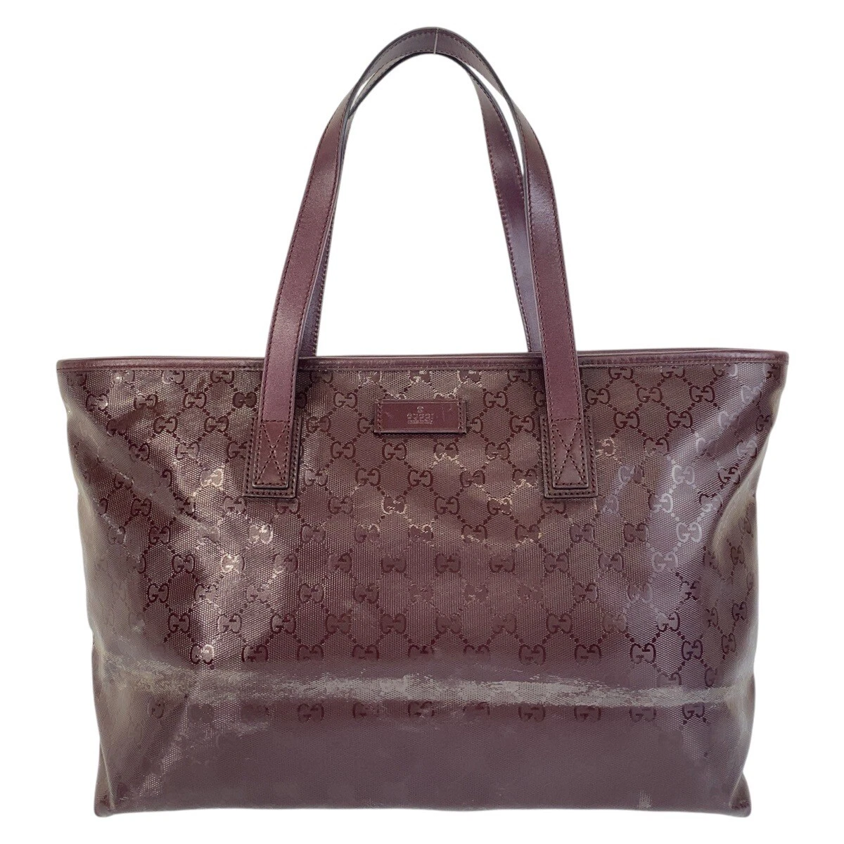 Sac fourre tout GUCCI GG implémentation 211137 sac à bandoulière violet vin rouge PVC GG