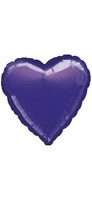 Folienballon Herz Lila Art.10597 Partydeko Ballon Valentinstag Hochzeit Deko