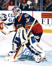 Grant Fuhr   Autographed 8x10 St. Louis Blues   # S250